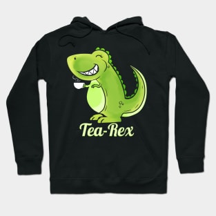 Comic Dino T-Rex Tea-Rex Tea Funny Hoodie